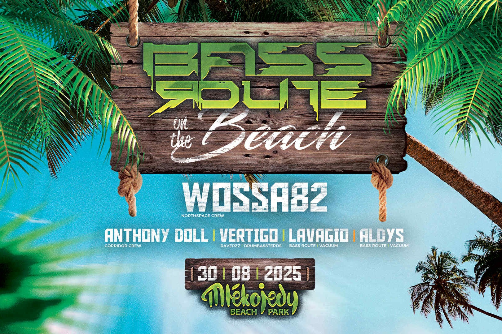 Bass route crew on the beach