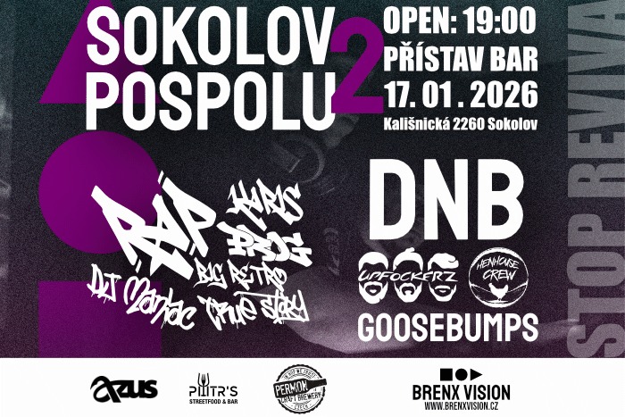SOKOLOV POSPOLU 2 – 17. 1. 2026 | Přístav Bar 