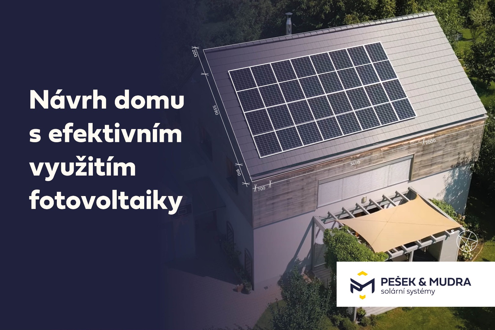 Návrh domu s efektivním využitím fotovoltaiky