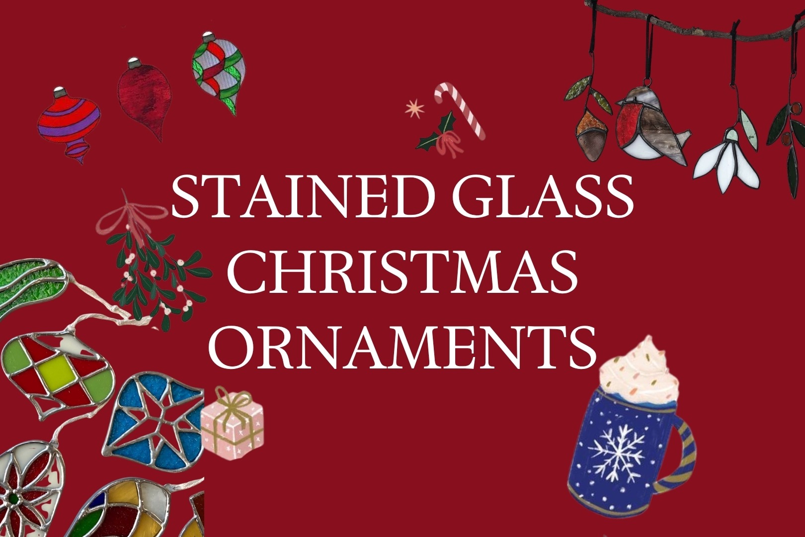 17th of December Stained Glass Christmas Ornament