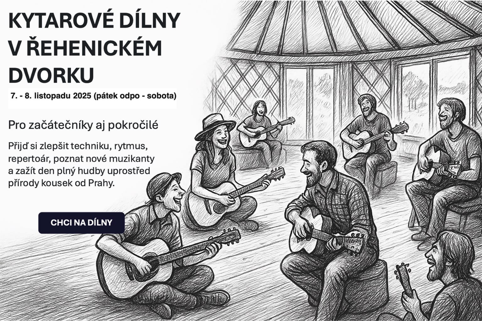 Kytarové dílny na  Řehenickém Dvorku