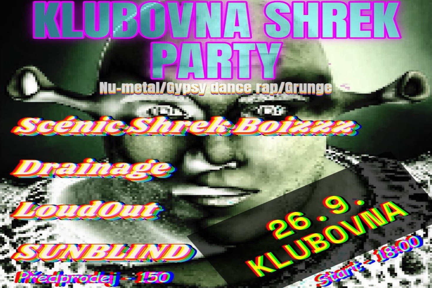 KLUBOVNA SHREK PARTY